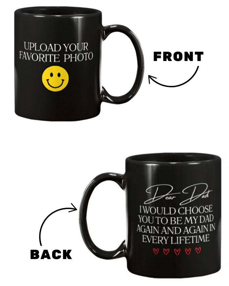 "Dear Dad" Personalized 15oz Ceramic Mug